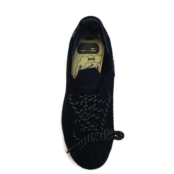 Adidas Originals Mens Sz 5 PW Pharrell Williams Superstar Sneakers Black GX2482 - Picture 2 of 8